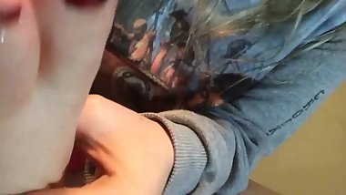 Amateur self worship tease