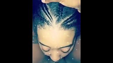 Snapchat Braided Ebony Lesbian Eats Her Boo In The Car (CR 2 OC)