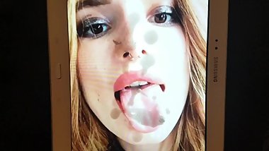 Bella thorne double cum tribute #3