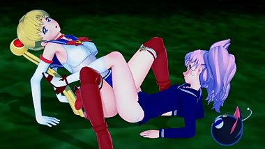 (3D Hentai) Sailor Moon -  Usagi Tsukino and Chibiusa (ç¾Žå°‘å¥³æˆ¦å£«ã‚»ãƒ¼ãƒ©ãƒ¼ãƒ ãƒ¼ãƒ³)