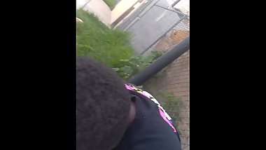 Lesbian dike stroking me
