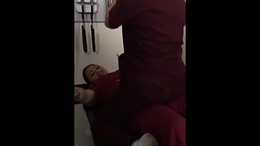 NURSES HAVING A QUICK BREAK