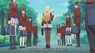 the school boys check if the teen is lesbian or not - Hentai