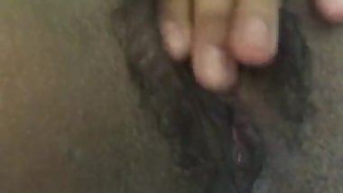Horny bitch masturbates