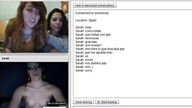 hot omegle lesbian fingering each other