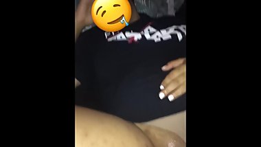 Bonnie using a dildo on her ex girlfriend's soaking pussy