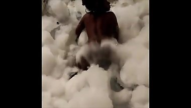 Ebony In BathTub Dancing