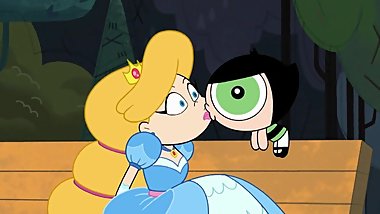 The Powerpuff Girls Lesbian Kissing - Princess Zombie Kiss Buttercup