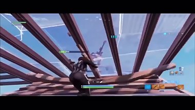 Fortnite porn- stops to suck and fuck mid 1v1 hot