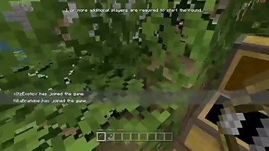 2 Teens Get Fucked in Minecraft Mini Games