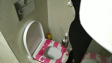 young Lithuanian woman wants sex at work and masturbates in the toilet