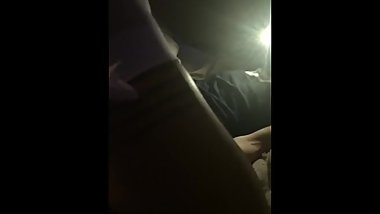 White stocking foot cock massage