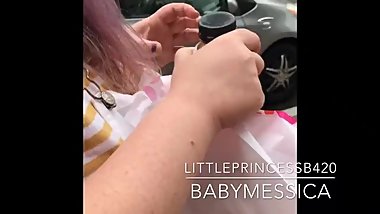LittlePrincessB420 babymessica PUBLIC AGE PLAY  MDLG AGE REGRESSION