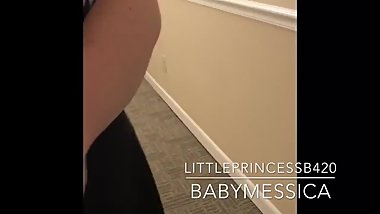 LittlePrincessB420 babymessica PUBLIC DIAPER HUMILIATION