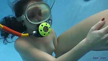 Scuba lesbian sex underwater