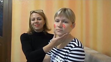 Lesbian Lipstick Kisses