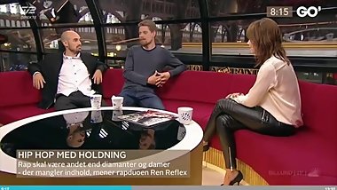 TV hostess Ida Wohlert jerk off tribute from TV2 Go' Morgen Danmark