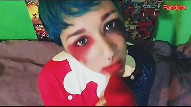 harley quinn fucks puddin's dick