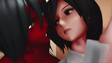 Mikasa having some fun with her inner demons.