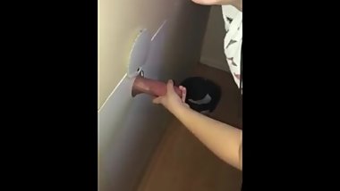 public glory hole at sex shop