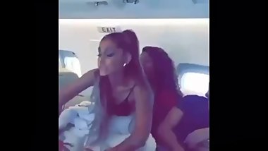 ariana grande giving another girl a lap dance // very sexy and hot