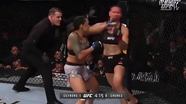 Amanda Nunes completely destroys Cris Cyborg!