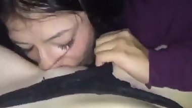 Eating out her girlfriend