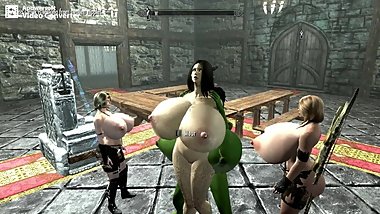 Funny Skyrim Rough Sex Animation-Very Hard to Line Up!