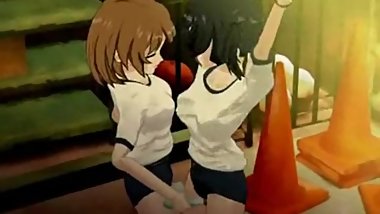 Dominant Asian Blonde Has Lesbian Fun With a Bound Teen Babe