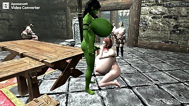 Huge Boobed Skyrim Babe Can Suck a Mean Cock!