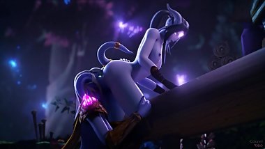 draenei lesbians (Wow animation)