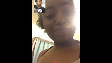 Getting some head on FaceTime Wid My X