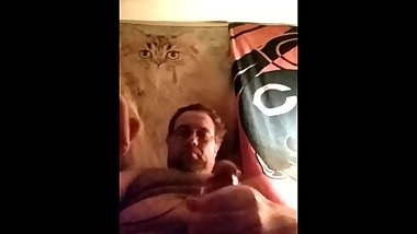 Watching lesbian porn Strap on sex!