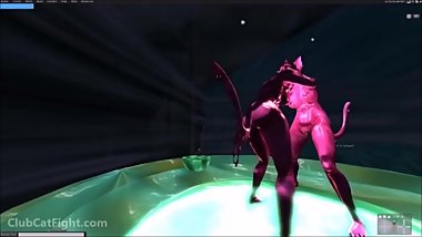 Alien GooCats CatFight slime sample