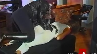 Kidnapped babe Summer Cummings strapon pounded by rough dyke