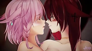 Tayelle â™¥ Sabrith [lesbian] - FFXIV animated