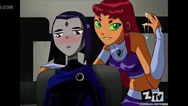 Teen Titans Starfire and Raven Porn