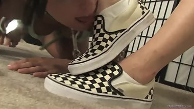 Jolene socks and sneakers slave