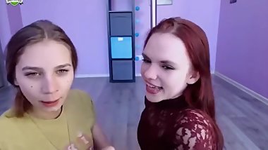 lesbians battle noses