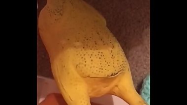 Giving my chicken son foot anal