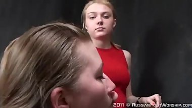 Russian lesbian slave