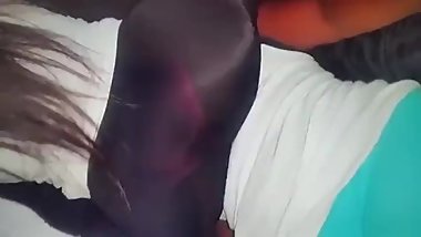 Lesbian ebony foward facesitting