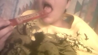 Lesbian slut fucking herself while I film