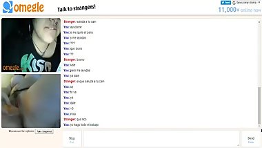 Lesbiana Gorda enseÃ±a sus enormes senos en Omegle