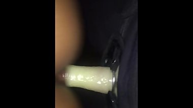 Good pussy GRIPS the dick, hardcore lesbian strap on sex