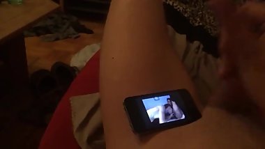 Jerkin off while watchin lesbian teen