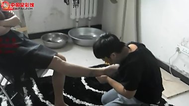 lesbian foot domination