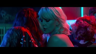 Celebrity Charlize Theron Atomic Blonde Lesbian Sex with Sofia Boutella