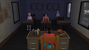 SIMS 4 - Lesbian Teens in Detention