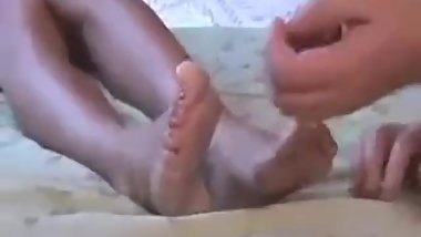 Sleep girl foot fetish